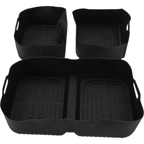 Panier en silicone pour Ninja Foodi AF500 10,4L – Lot de 3 accessoires réutilisables antiadhésifs résistants à 200°C pour Flexdrawer (1/5)