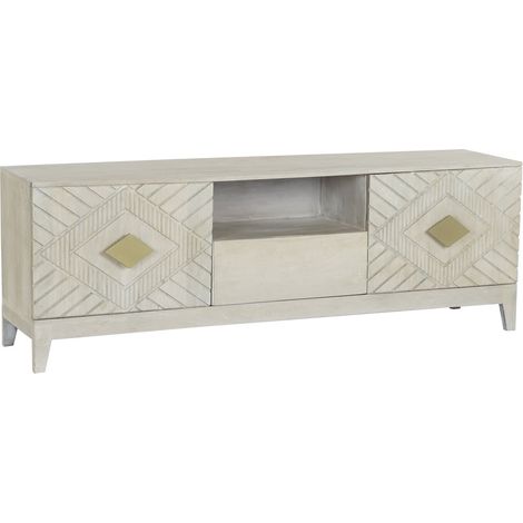 Mueble Tv Mango Metal 175X40X60 Rombo Beige (1/5)