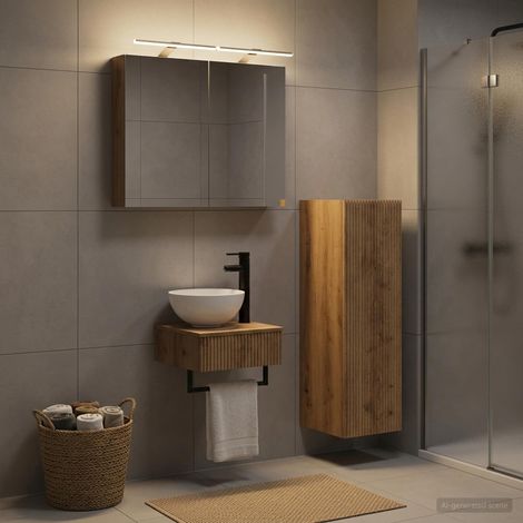 vidaXL Bathroom Cabinet Set 4 pcs Artisan Oak Engineered Wood (1/5)