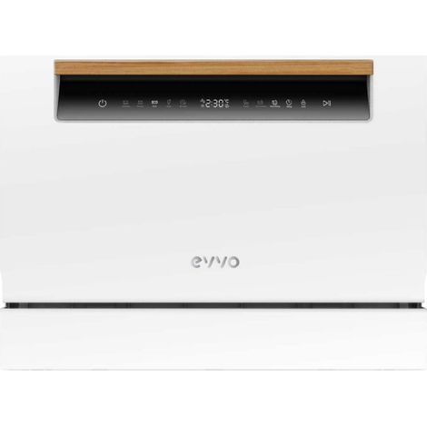 Lavavajillas EVVO Mini D, 6 Cubiertos, 8 Programas, Blanco, Ancho 550 mm (1/5)