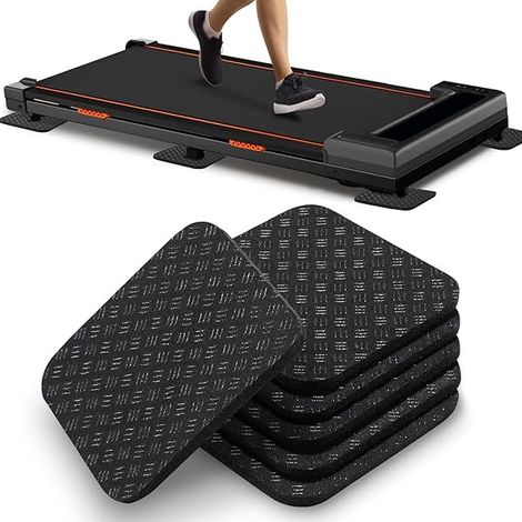 Tapis De Protection Pour Appareil De Fitness - En Silicone Haute Densité - Anti-Vibration Et Antidérapant Des Deux Côtés - 10 X 10 X 0,5 Cm - Lot De 6 (1/5)