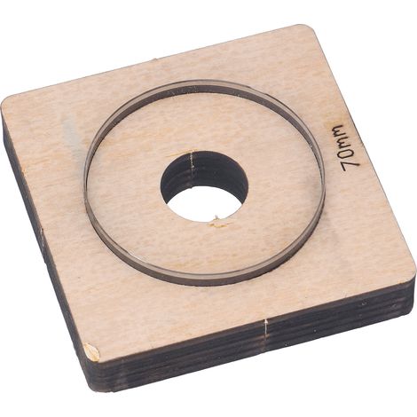 Emporte-pièce circulaire en cuir 70 mm pour scrapbooking, découpe de papier et travaux manuels créatifs (1/5)