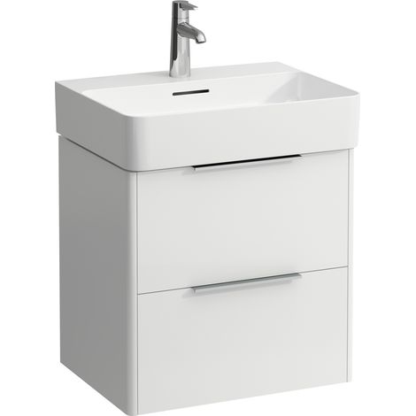Laufen Base - Meuble-lavabo, 52x53x39 cm, 2 tiroirs, blanc mat H4021921102601 (1/5)