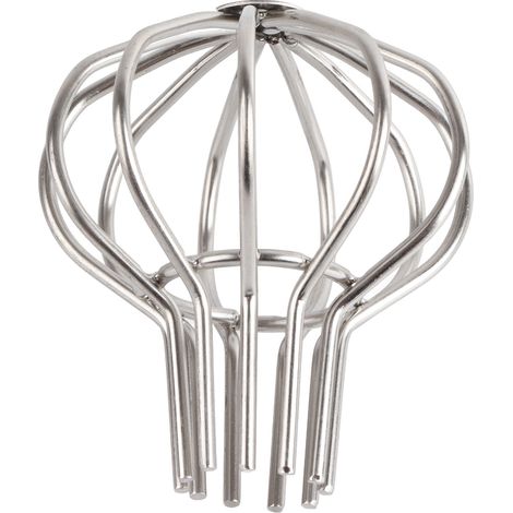 Bouchon rond anti-obstruction en acier inoxydable pour caniveaux de toit extérieurs, avec grille de nettoyage pour balcon et terrasse (50 cm). (1/5)