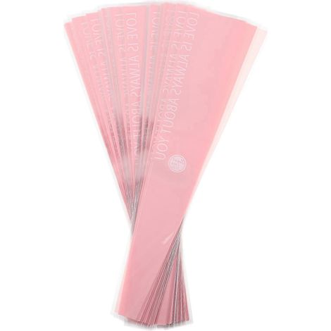100 feuilles de papier d'emballage pour fleurs, sacs cadeaux pour fleurs individuelles, papier d'emballage pour bouquets de fleurs-45X13X0.1CM-Pink (1/3)