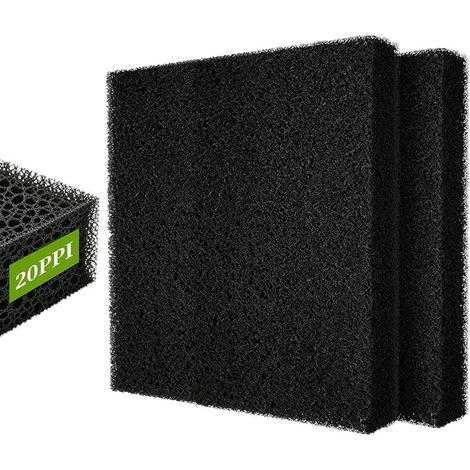 Pièces Tampons Filtrants en Mousse, éponge Filtrante Nitrifiante, Découpables sur Mesure, Accessoires de Filtration pour Aquariums, Bassins et Aquariums Récifaux (47x47x4cm) (1/3)
