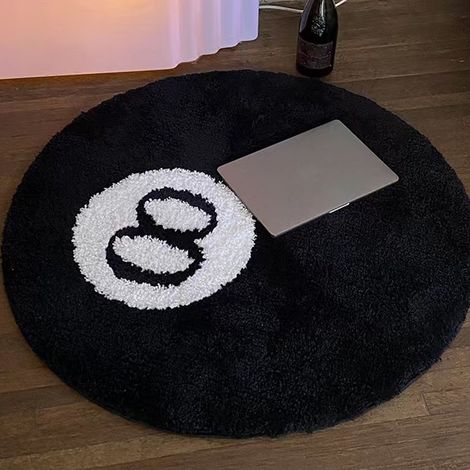 Schwarze Shaggy-Teppiche, angenehm weich, rutschfest, waschbar, für Schlafzimmer und Wohnzimmer (1/5)