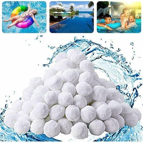 Balles filtrantes 500g, balles filtrantes pour piscine, système de filtration à sable, alternative pour 18 kg de sable filtrant, accessoires de rechange pour filtre de piscine, pompe filtrante (1/5)