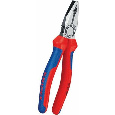 Knipex 03 02 Pince universelle en acier spécial ultra résistant avec poignées super-grip - Modèle 200 mm