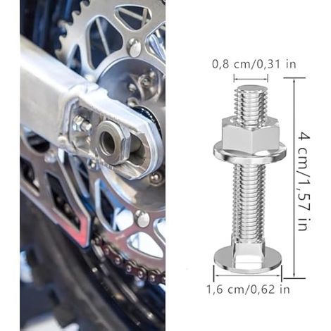 Lot de 12 vis de serrure M8 × 40, avec écrou hexagonal M8 DIN et rondelle, avec écrou à bride hexagonale, vis à tête ronde plate