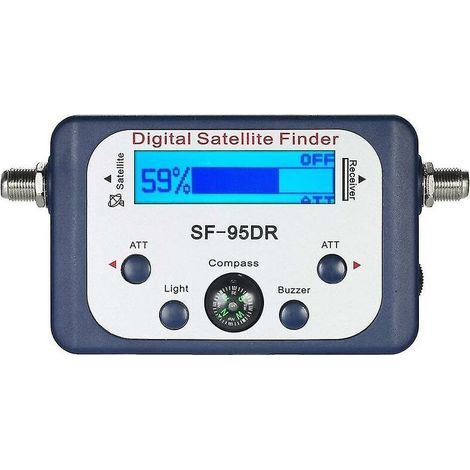 Digital For Tester Meter Tv Signal Receiver Sat Finder With Compass And Lcd Display Fta Dvb S2 (1/5)