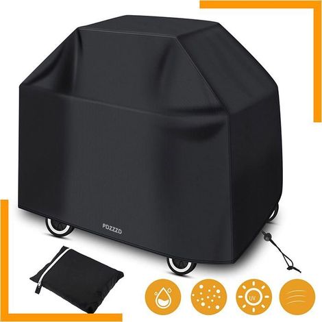 1 housse barbecue extérieur, imperméable et anti-UV, résistante aux déchirures, pour barbecues jusqu'à 145x61x117 cm, usage jardin