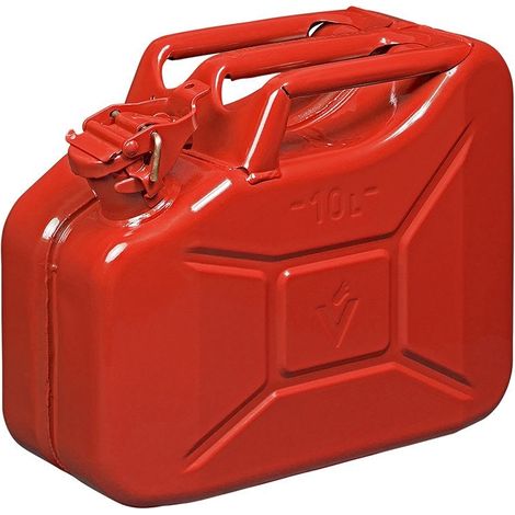 Jerrican 10l metal rouge homologue un - tuvgs (1/4)