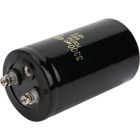 Condensateur électrolytique à broche boulonnée 450 V 3300 µF, condensateur diélectrique à électrolyse en aluminium pour filtration (1/5)