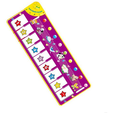 Tapis Musical - 100 x 36 cm - Pour Bébé et Enfants - Tissu - Rose - 1 Pièce (1/5)