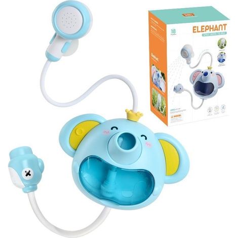 Jouet de Bain Éléphant - Douche Bulles avec Musique et Lumière, pour Bébé Enfant 2-4 Ans (1/5)