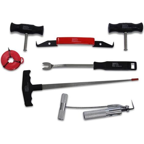 Kit de Démontage de Pare-Brise 7 pcs - Outils Robustes et Précis, Acier, Pro - D-Work (1/5)