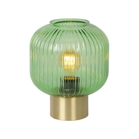 Lampada da tavolo Lucide Maloto verde oro E27 40W IP20