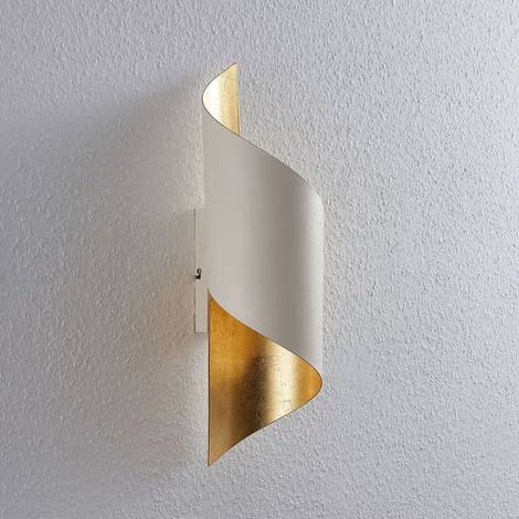 [GEBRAUCHT] B-Ware Lindby Vanni Wandleuchte Lampe Leuchte Wandlampe 15 W Weiß Gold Metall Led E27