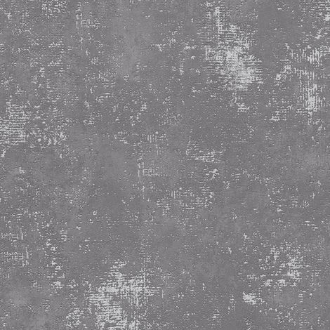Plaster look wallpaper wall Profhome 388324 non-woven wallpaper slightly textured in concrete look and metallic highlights grey silver 5.33 m2 (1/5)