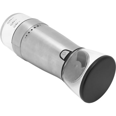 Tragbare, per USB aufladbare elektrische Kaffeemühle, automatisches Mahlwerk für Bohnen, für den Gebrauch zu Hause und im Büro, mit eingebautem Ladegerät. (1/5)