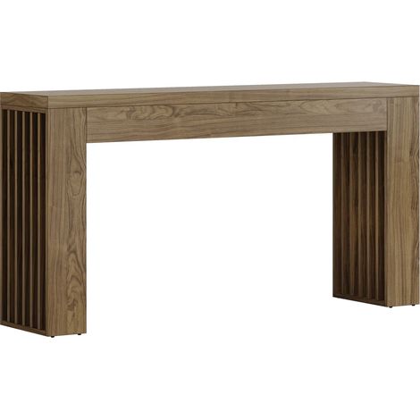 Mesa consola de 150 cm en MDF marrón (1/5)