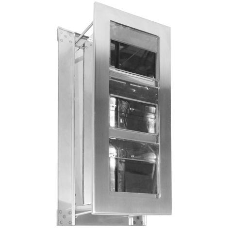 KWC Heavy-Duty WC-Rollenhalter 3-fach mit Spindelsystem, Unterputz, CNS