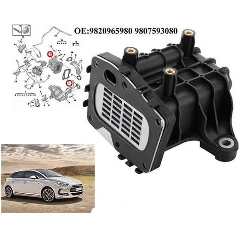Boîtier de refroidisseur de vanne EGR pour voiture 9820965980 pour 2.0 (1/5)