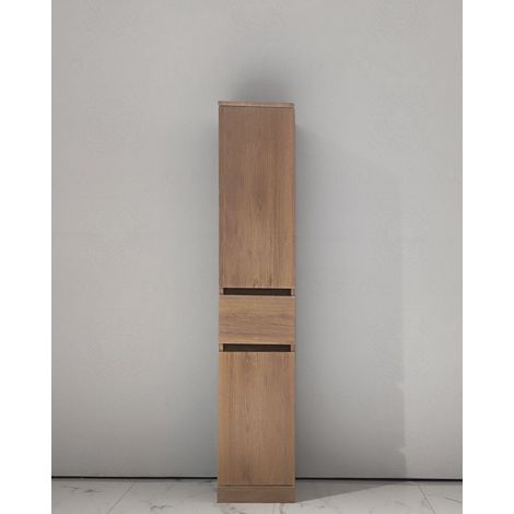 Colonna bagno rovere naturale cm 30x156 con 2 ante soft close (1/5)