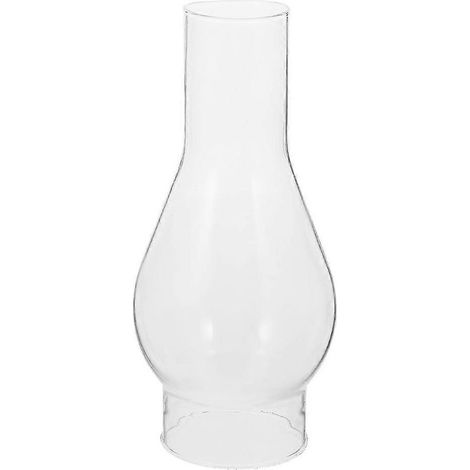 Vintage-Lampenschirm für Öllampe, Zubehör für antike Öllampen, Notbeleuchtung, Sturmlampe, Kaminlampe, windfester Glaslampenschirm, 42 cm x 19 cm (1/5)