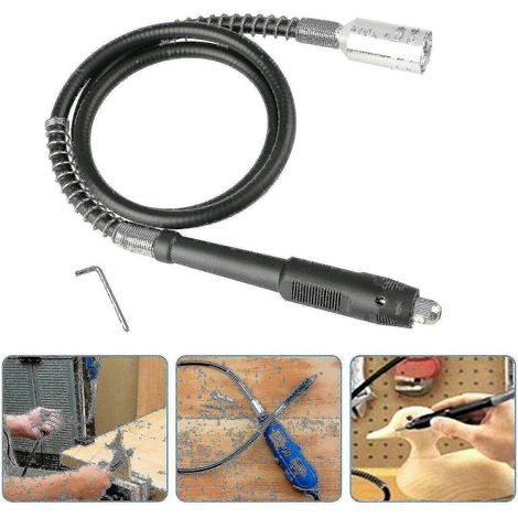 Rallonge flexible pour perceuse rotative, arbre d'entraînement flexible (noir) (1 pièce) (1/5)