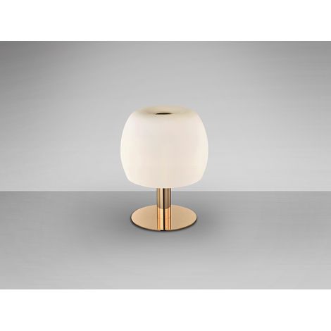 LÁMPARA DE SOBREMESA BALOON ORO/OPAL (1/2)