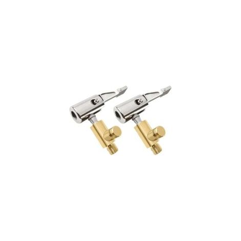 Válvula de coche ZVD, 2 unidades, conector rápido para bomba de aire, adaptador de boquilla, abrazadera para neumáticos, conector de válvula para bomba de aire portátil (2 unidades se pueden desinflar (1/4)