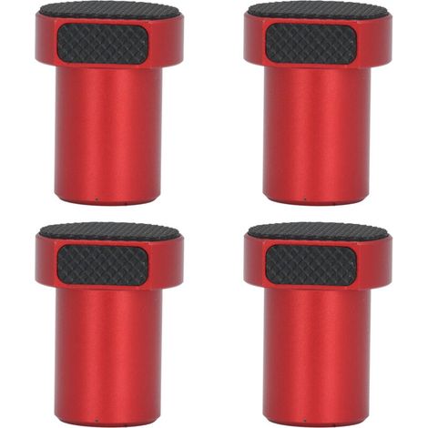 4 pièces 20mm banc chiens avec coussin antidérapant en alliage d'aluminium arrêt de Table travail du bois trou limite bloc rouge (1/5)