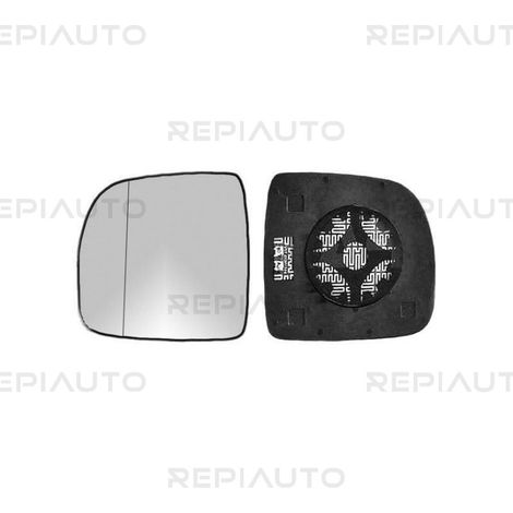 Verre de rétroviseur gauche asphérique chauffant Renault Express depuis 1994