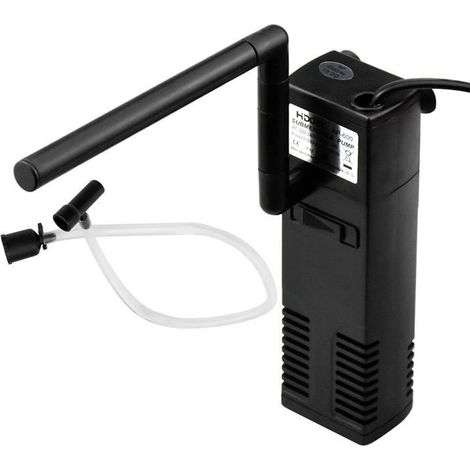 Filtre Interne Réglable pour Aquarium 20L-60L avec Éponges Filtrantes (1/4)