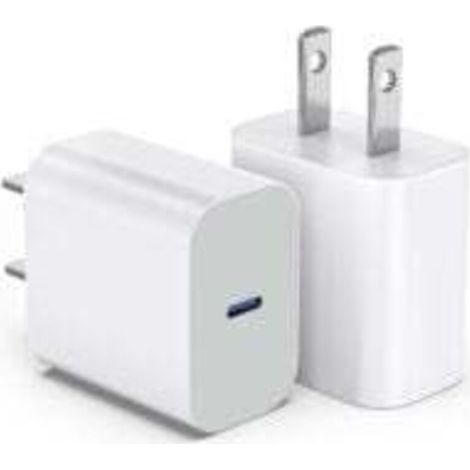 2er-Pack 20-W-USB-C-Ladegeräte für iPhone 17/16 – Schnelllade-Wandladegerät mit USB-C-Netzteil für iPhone 17/16/16 Pro Max/16 Plus/15/14/13/12/11/Xs/X und iPad Pro – Crezuo (1/4)