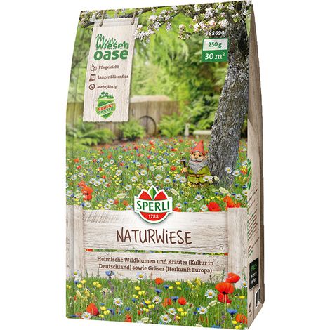 Sperli – Prairie fleurie de fleurs indigènes Naturwiese – Graines de fleurs, pour env. 30 m², 70-100 cm (1/2)