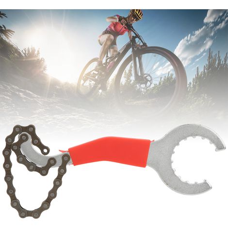 Outil de réparation de vélo portable 3 en 1 : clé pour démontage de cassette et roue libre, démonte-chaîne. (1/5)