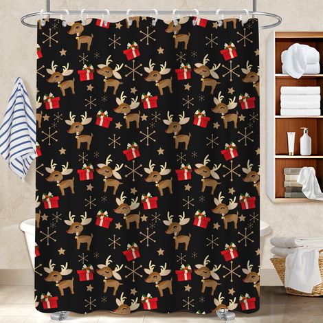 Rideau douche imperméable polyester 180x180 résistant bâche de douche pour loft industriel (1/5)
