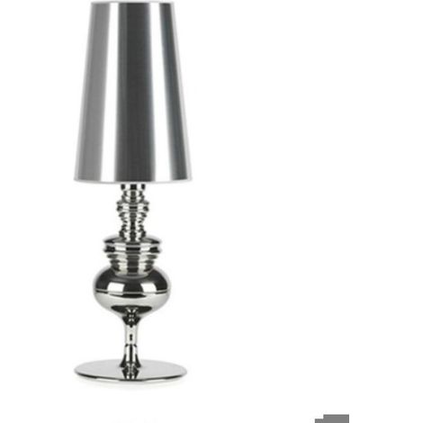 Lampe décorative de salon de style européen lampe de table lampe de chevet petit argent 15x46cm (1/3)
