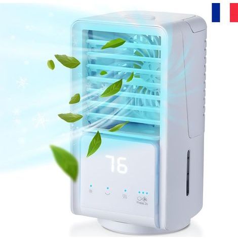 Tragbare 4-in-1-Klimaanlage (leise, 36–45 dB) – 700-ml-Luftbefeuchter – 4000-mAh-Akku – Für Büro und Schlafzimmer (1/5)
