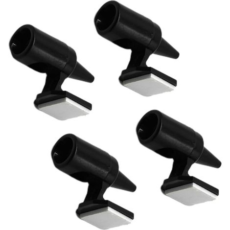 Sifflet à Cerf 4 Pièces Abs Noir pour Voiture et Moto Adhésif Haute Tenue Inclus, Avertissement Animal en Conduite, Format pour Montage Rapide (1/5)