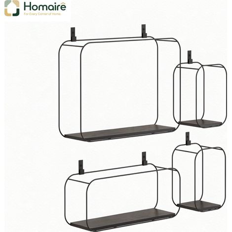 Meuble de rangement avec tiroirs, noir, en décor bois 43 x 12 x 32 cm HOMAIRE (1/5)