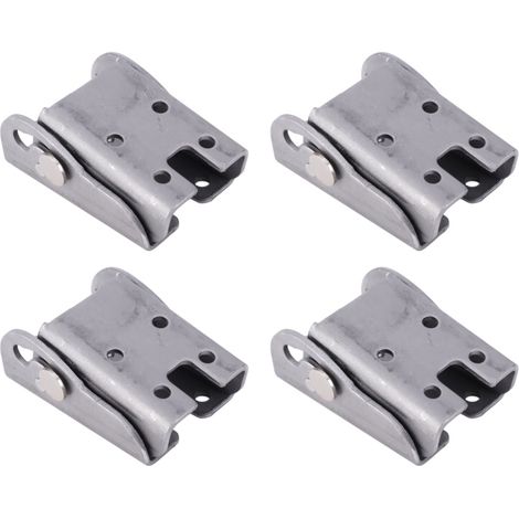 Lot de 4 pieds de canapé-lit multifonctions pliables en acier laminé à chaud, épaisseur 2,3 mm, accessoires de meubles (1/5)