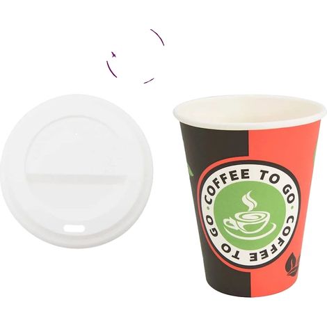 Vasos de papel, paquete de 1000 unidades, resistentes y a prueba de fugas, color verde militar. (1/2)