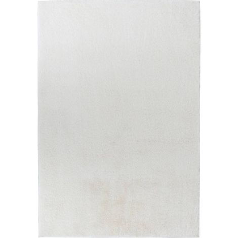 Alfombra de piel sintética Couka blanca 90x60cm - Atmosphera créateur d'intérieur (1/2)