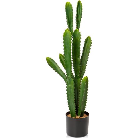 82 cm Plante Artificielle de Cactus Grande Plante Artificielle en Pot Décoration Euphorbia Accruensis Cactus pour la Maison, Le Jardin, Le Bureau, la décoration (1/5)