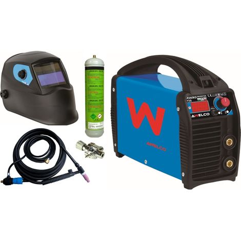 Poste à souder MMA et TIG Lift 150 Ampères + Pack Cagoule LCD + Torche tig + Gaz + détendeur MIKROTIG 170 AWELCO