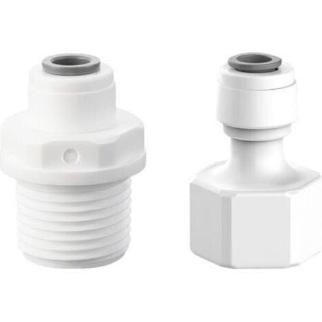 Schnellanschluss für Wasserfilter – 2er-Pack, 1/4″ auf 1/2″ Anschluss kompatibel mit Heimfiltersystemen